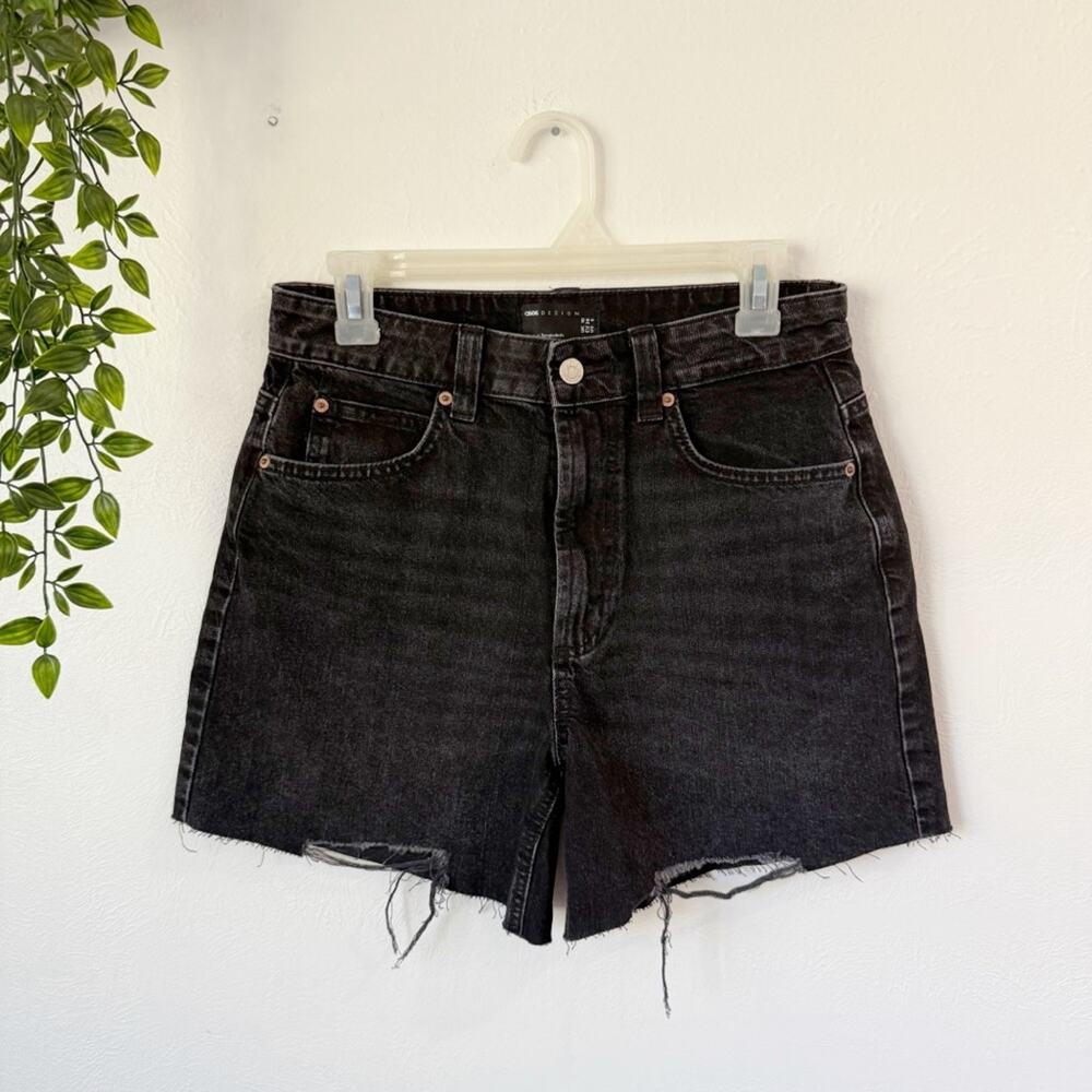 Asos Design Denim Dad Shorts Sz 6